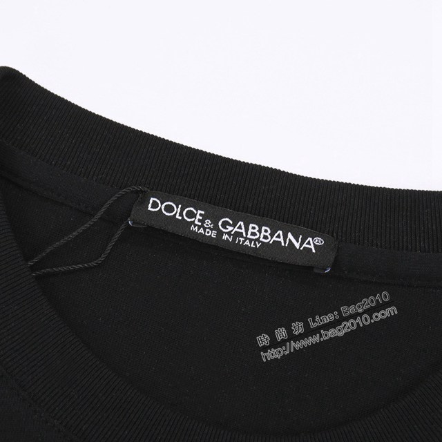 Dolce&Gabbana專櫃杜嘉班納2023SS新款凹凸立體壓花T恤 男女同款 tzy2703